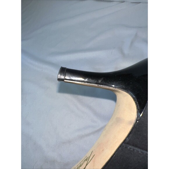 Trotters Alana Pointed Toe Heel Booties Women’s Size 8 M, Black Suede Patent Toe - Picture 13 of 14